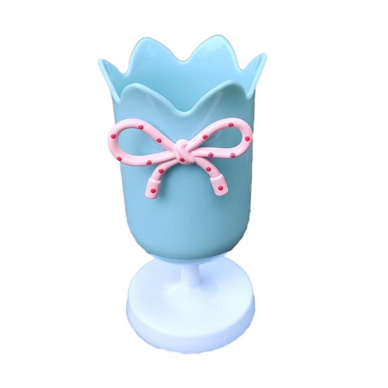 Tulip Pen Holder Cute Desktop Organizer for Girls Students Multi-Function Pencil Cup Desk Decor for Home School Office
