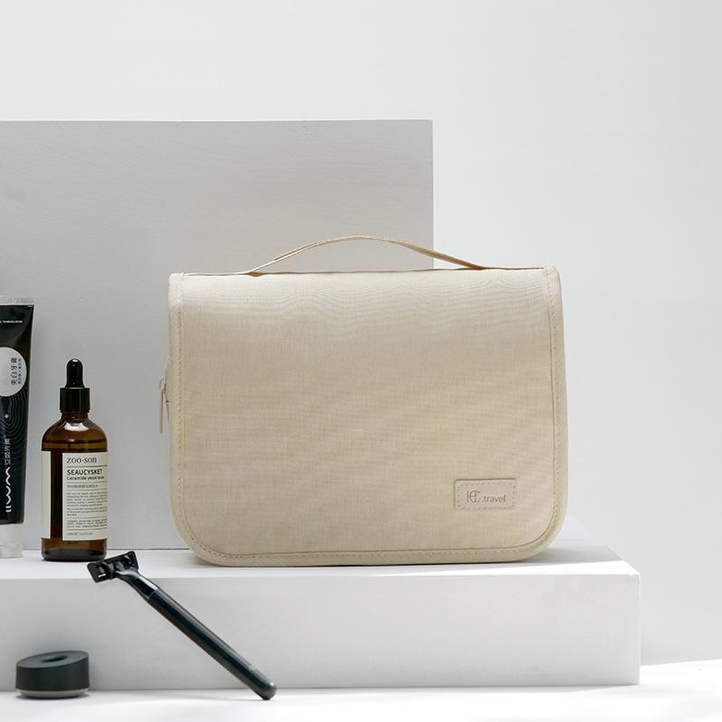 New Cross Border RPET Hook Makeup Bag Handheld Large Capacity Travel Washbag Waterproof Business Travel Portable Washbag