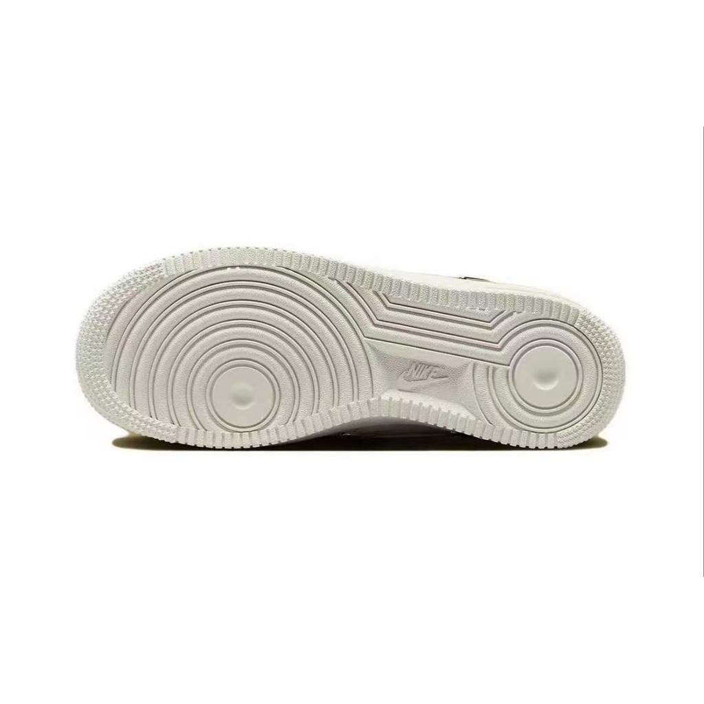 Nike Air Force 1 Slip Resistant Abrasion Resistant Low top Skateboard Shoes Women's White FV3654-111(team1070-)