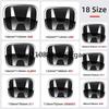 1pcs 3D H Custom Badge Decal for Honda Civic VEZEL CRV City Accord Fit Odyssey Car Hood Front Grill Rear Trunk H Logo Sticker