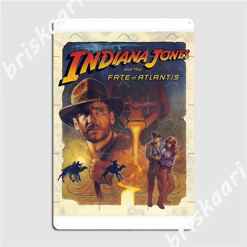 

Судьба Атлантиды Металлические таблички Настенная табличка Клуб Гараж Клуб создать Жестяная табличка Постеры 20x30cm（7.8x11.8inch）