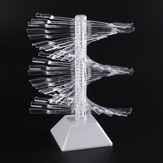1 Set Nail Display Stand Reusable DIY Lightweight Spiral False Nails Display Shelf Practice Tool Household Supplies