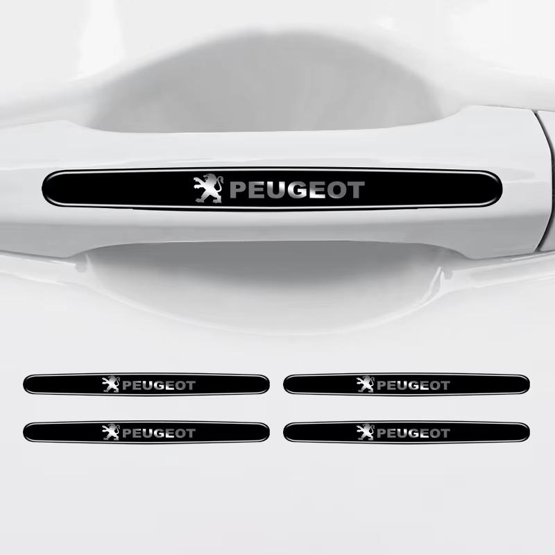 Adesivi Protettivi per la Coppa della Maniglia della Portiera dell'Auto Striscia Anti-collisione per Maniglia Auto Per Peugeot 206 307 308 3008 207 208 408 508 2008 5008