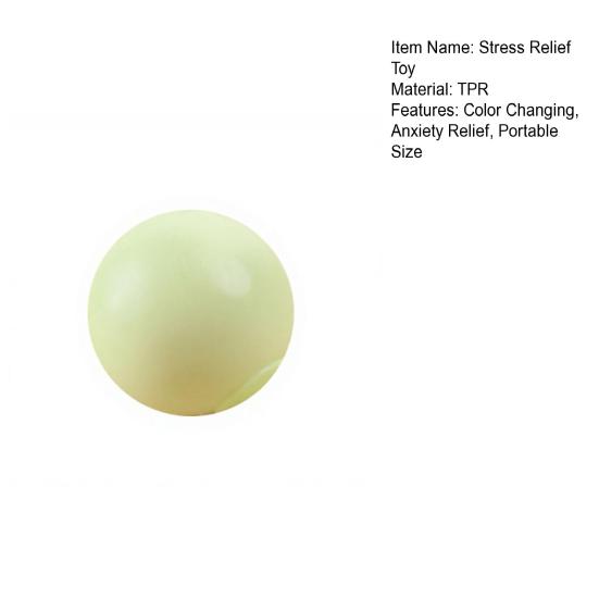 Color Changing Stress Ball Squeeze Toy Anxiety Relief Jam Ball Sensory Toy Hand Exercise Relaxation Toy Party Favors