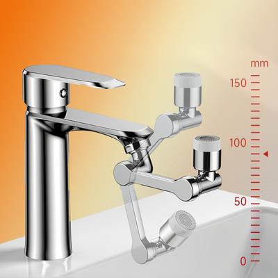 Plastic Universal 1080 °Swivel Extension Faucet Aerator 2 Water Faucet Bubbler Nozzle for Kitchen Sink Tap Extender Sprayer Head