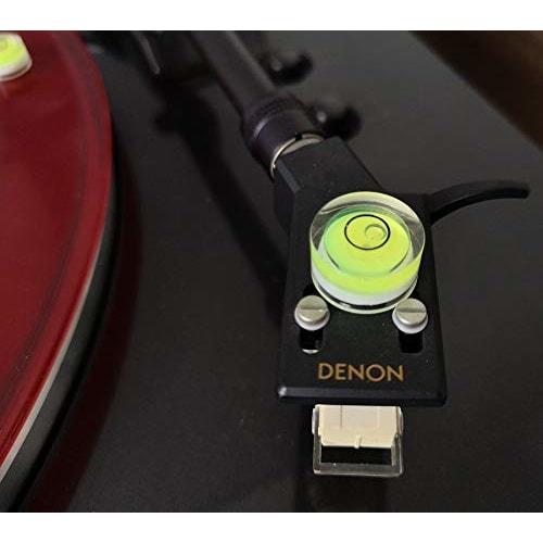 MayRecords Round Level, LP Record and Record Player Accessory, Round Vial, for Level Calibration, Equipment Installation, Transparent, High Accuracy (