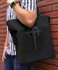 COSPA Mobile Suit Gundam Hathaway's Flash Mufti Functional Tote Bag, Black, Approx. H36 x W30 x D17.5cm