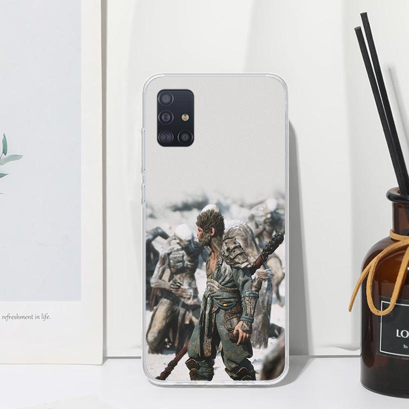 Black Myth Wukong Game Phone Case For Samsung Galaxy A52 A42 A32 A22 A12 A02S A72 A51 A50S A41 A31 A21S A71 A40 A30S A20S A10S A