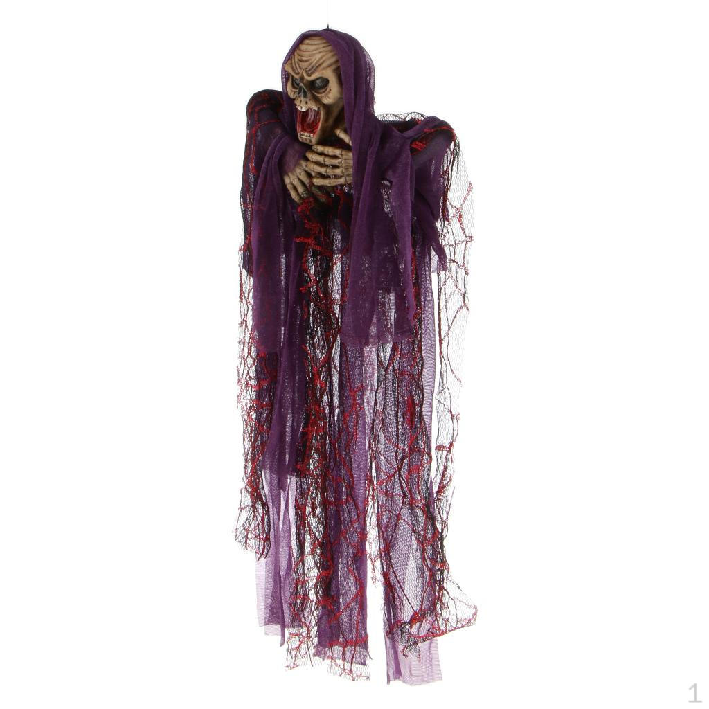 

Creepy Sound decor Hanging Witch Scary Haunted home and bar Prop фіолетовий