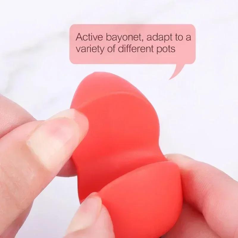 Kitchen Tools Silicone Pot Lid Anti-spill Rack Heat-resistant Anti-Overflow Stoppers Pot Cover Lifter Holder Creative Tools