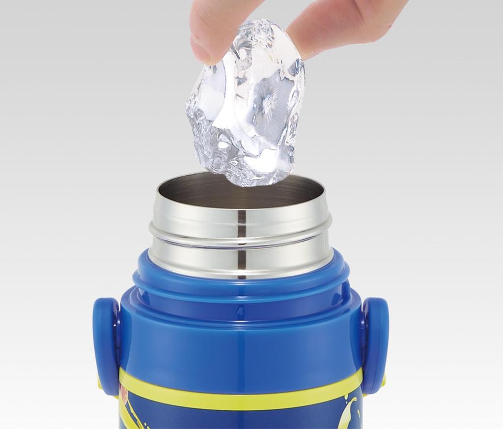 Skater Children's Water Bottle, 470ml, Direct Drinking, Splatoon 3 Design, for Boys, Insulated, Stainless Steel, Lightweight, Sports Bottle, Kids'