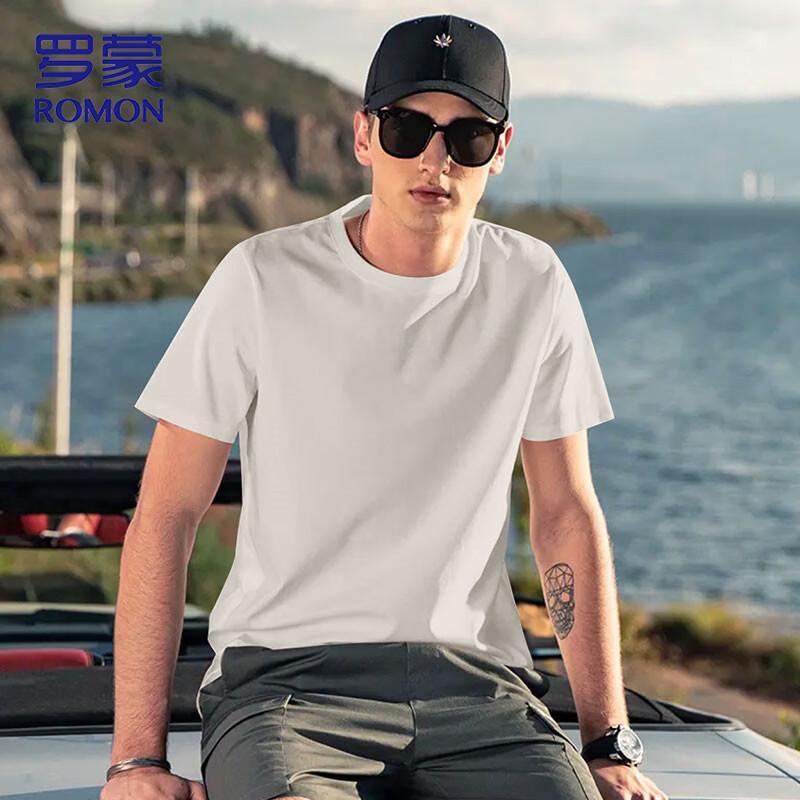 ROMON Men's Cooling Solid Short Sleeve T-Shirt