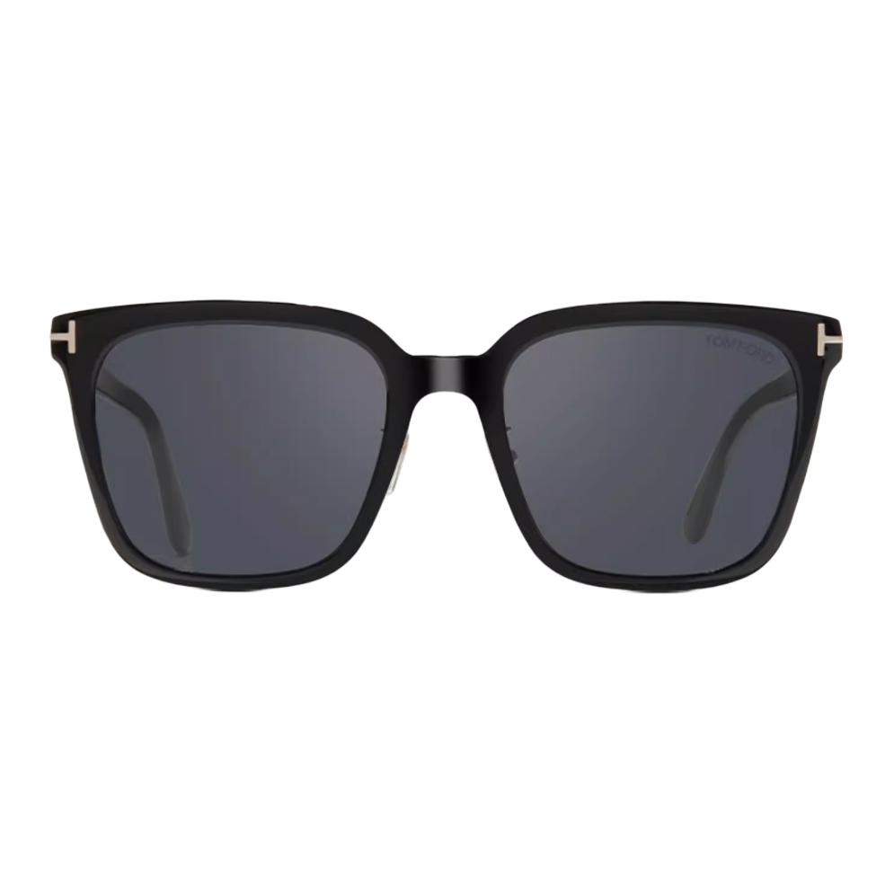TF Logo Design Acetat Quadratische Sonnenbrille Unisex Sonnenbrille Schwarz FT1132