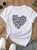 (Asian Size)  trend lovely flower style o-neck Women's Top T Clothing Print Short Sleeve T-shirts Fashion Female Casual Graphic Tee