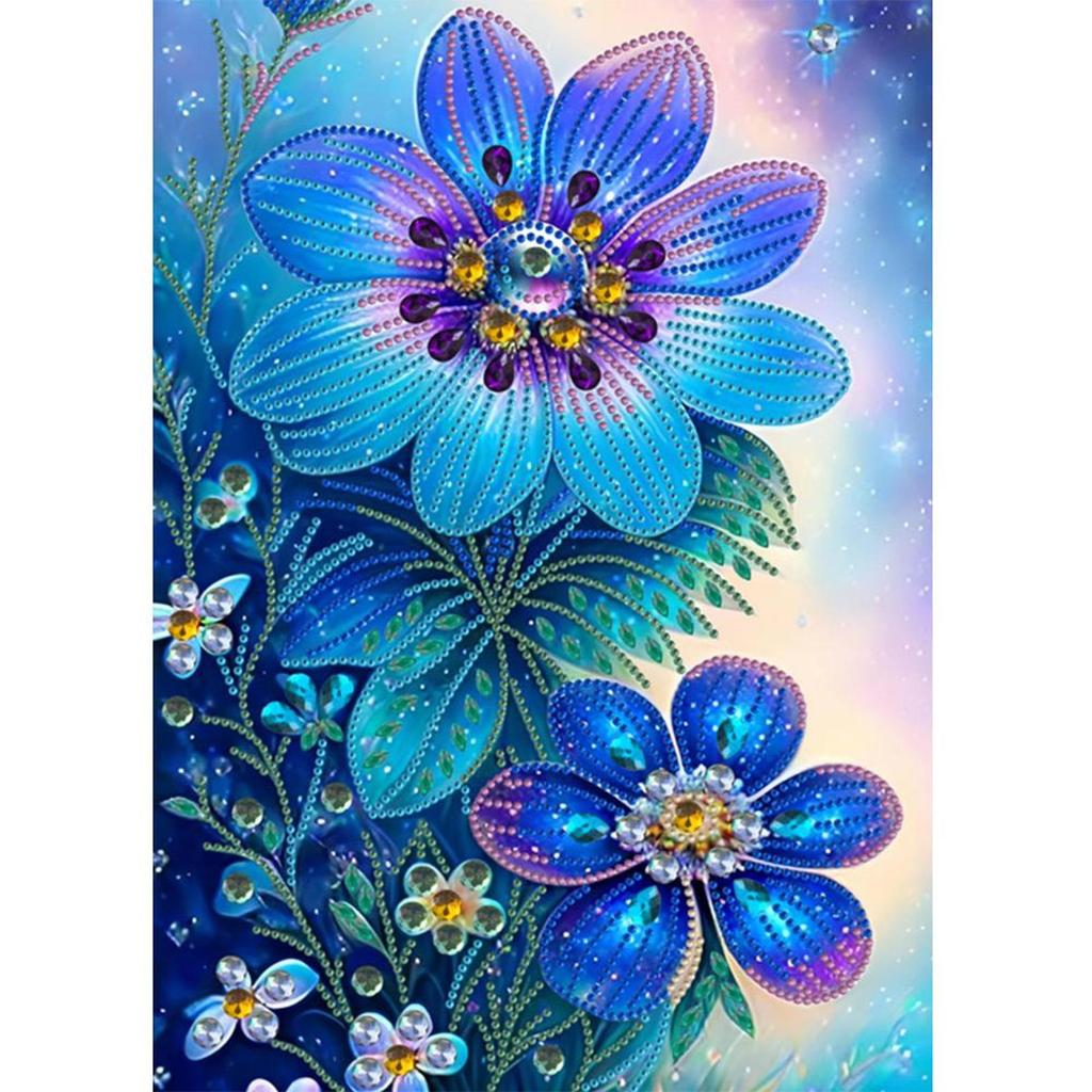 5D DIY Partial Special Shaped Drill Diamond Painting Kit Flower Home Decoration