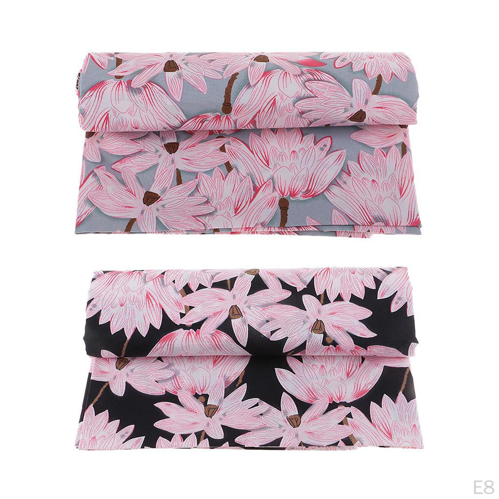 Extra Wide Fabric Chinese Lotus Sewing Japanese Style