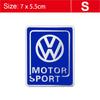 1Pcs 3D Aluminum Stickers Car Body Trunk Decal For VW Golf Tiguan Touran Polo GTI Jetta Passat CC T5 Scirocco Arteon Transporter Mc9