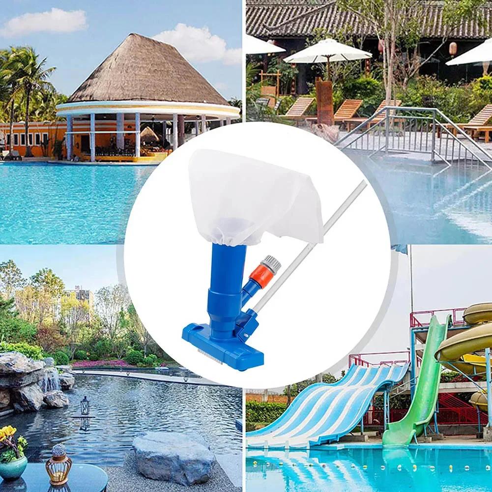 Swimming Pool Vacuum Cleaner Portable Swimming Pond Fountain Vacuum Disinfect Tool Portable Suction Head Brush Cleaner
