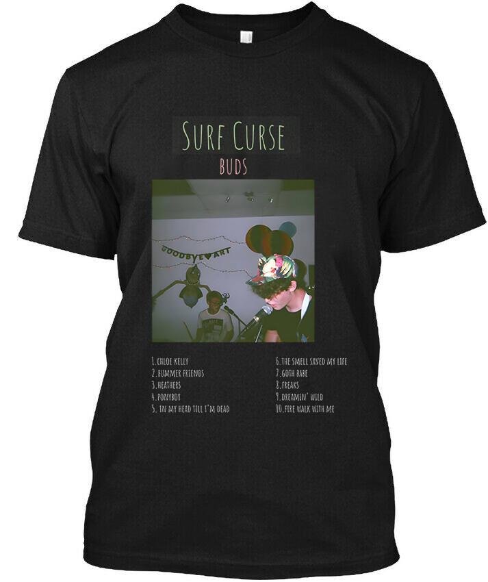 NEW Surf Curse Buds American Surf Music Retro Graphic Logo T-Shirt Size S-4XL Unisex T-Shirt S