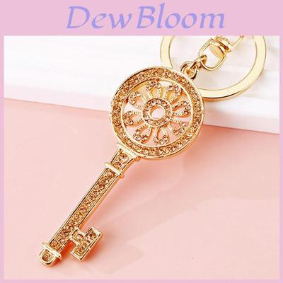 Elegant Rhinestone Keychain For Couples Creative Key Holder Beautiful Metal Pendant