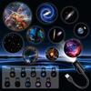 USB Galaxy Projection Lamp,11pcs Patterns LED Light Projects Starry Sky Galaxy Atmosphere Light Festive Decoration Creative Gift