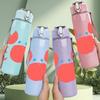 1PC Cute Red Crab 750ml Color Plastic Sports Water Bottle Leakproof Flip Straw Lid Suitable for Sports Office Home Use
