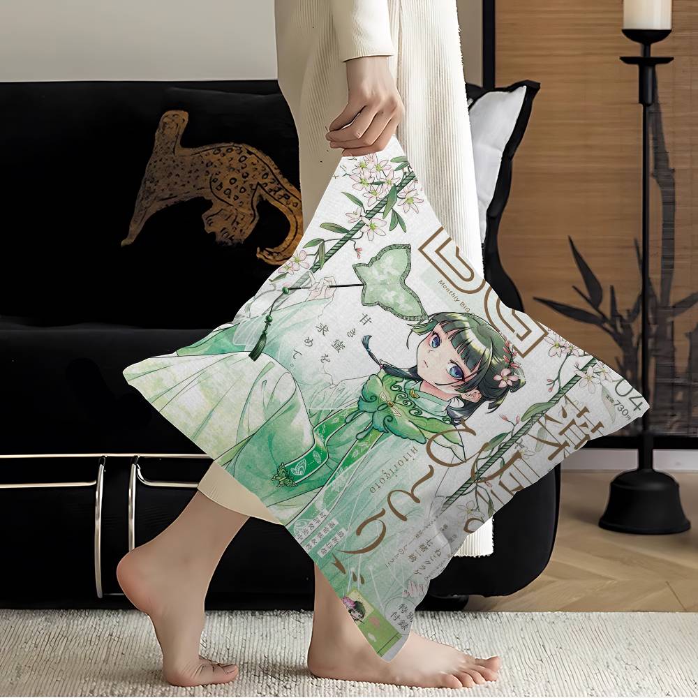 Anime The Apothecary Diaries Pillow Gift Home Office Decoration Bedroom Sofa Car Cushion Cover Case 45x45