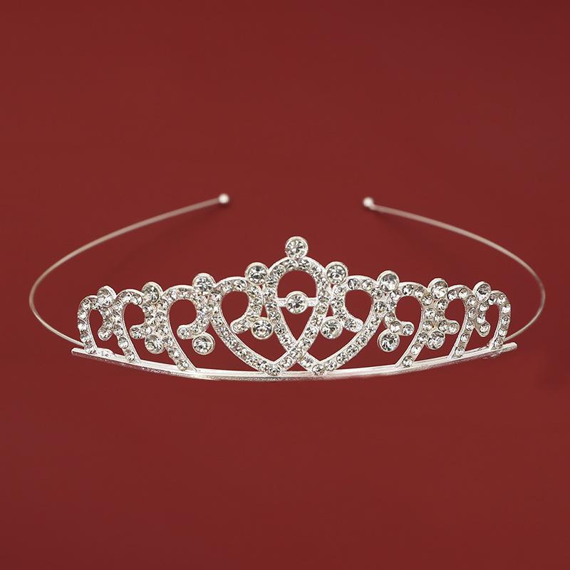 Bridal jewelry children's hairband headband alloy birthday party crown flowers dress up hair accessories princess crown