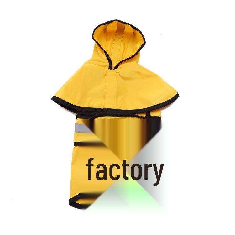 Reflective Raincoat Poncho for Small Dogs - Bichon Puppy Pet Rainwear