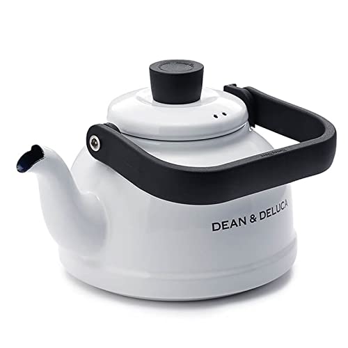 DEAN & DELUCA Enamel Kettle, White, 1.6L
