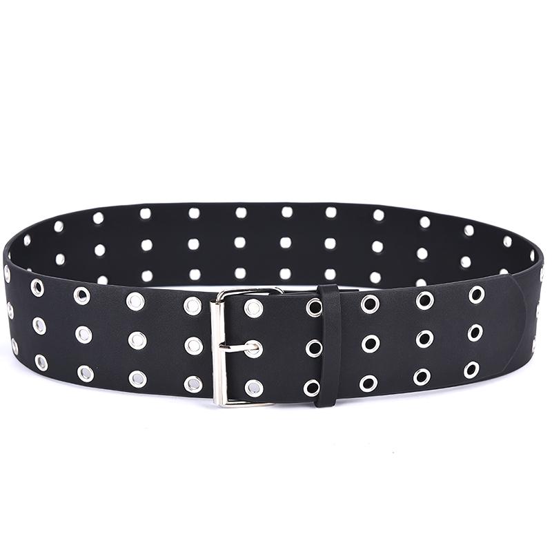 Only Onlmia Eyelet Jeans Pu Belt Cintura Donna