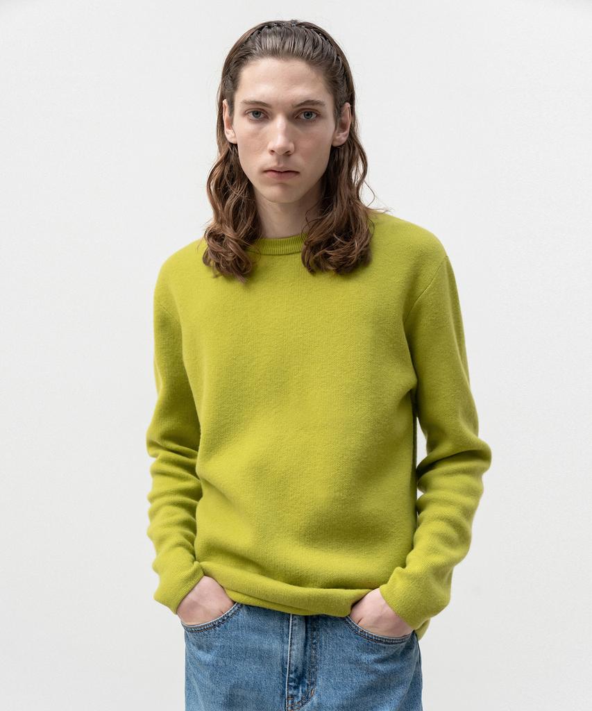 INSILENCE Soft Wool Crew Neck Knit Avocado