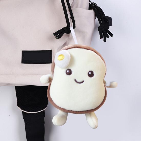 11cm Brot Plüschpuppe Süße Mini-Puppe Plüschtier Tasche Ornament Gefüllte Puppe Plüsch Anhänger Schlüsselanhänger Weihnachten Geburtstagsgeschenk