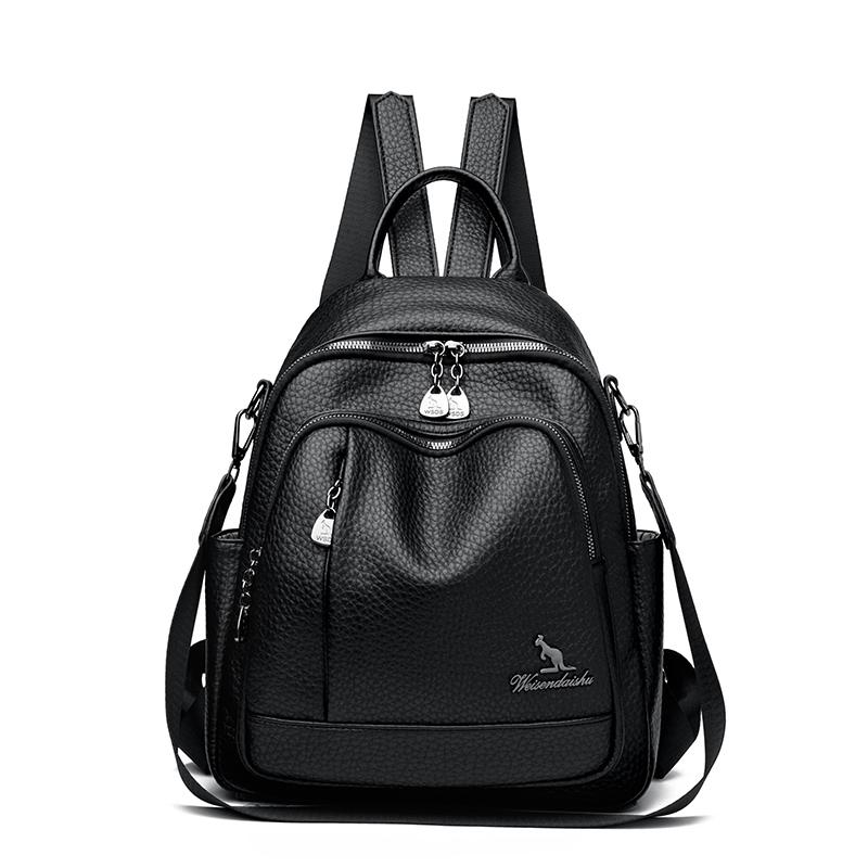 

2026 New Luxury Large Capacity PU Leather Tote Bag for Women, Fashi Designer Brand Handbags, High Quality Travel Shoulder Bags чёрный