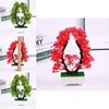 Artificial Heartshaped Chrysanthemum Plant With Plastic Materials For Home Office Decor