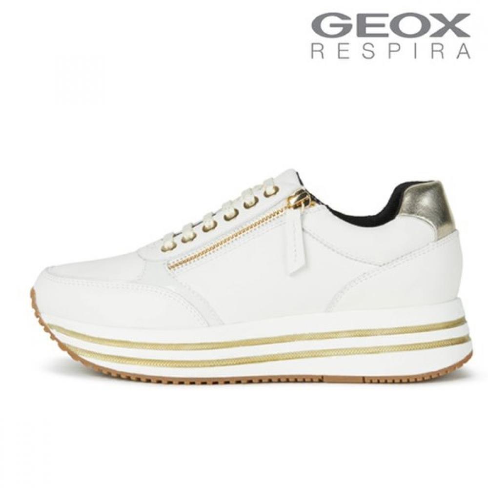 Geox Женские кроссовки на платформе S Comfort Белый Золотой W1x6qha1f91 35(225)