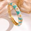 Bracelet Fashion Enamel Color Small Daisy Bracelet Simple Retro Small Fresh Do Not Fade Hot Selling Open Bracelet Accessories