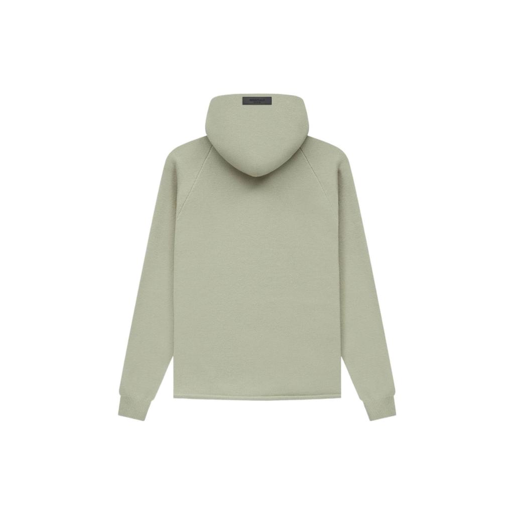 Fear of God Essentials Pullover Hoodie Knit Long Sleeve Men Hoodie Gray-Green FOG-SS22-141