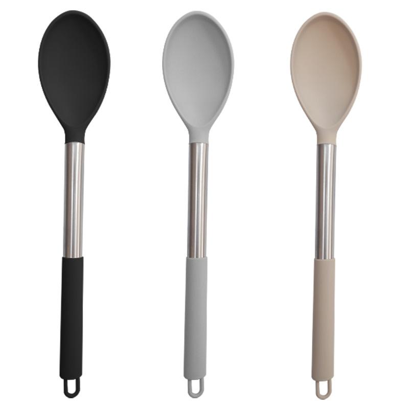 

Силиконовая лопатка-ложка набор из 15 предметов Антипригарная сковорода Силиконовая лопатка Нержавеющая сталь пищевой класс бытовой силиконовый кухонный набор dense spoon хаки