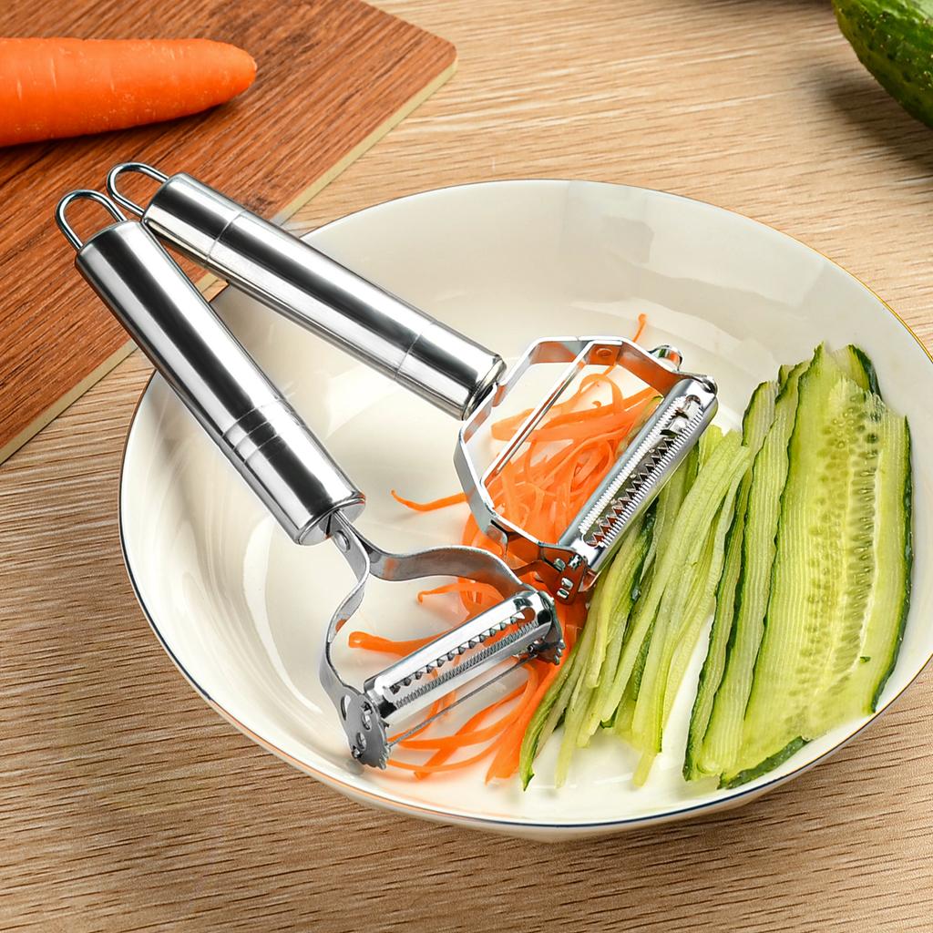 Edelstahl Multifunktionsschäler Slicer Gemüse Obst Kartoffel Gurke Reibe Tragbare Sharp Küche Zubehör Werkzeug