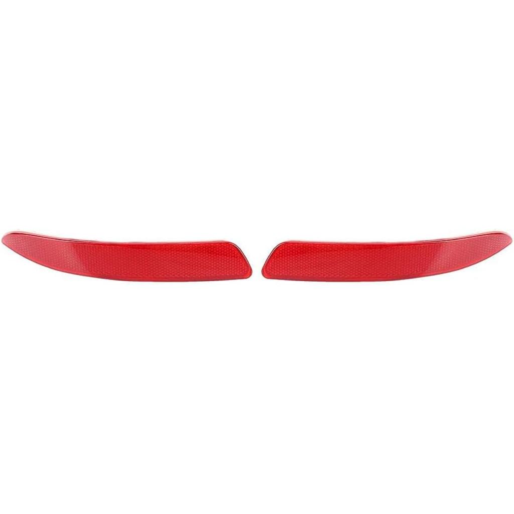 KIMISS Left & Right Rear Bumper Reflector, Car Red Bumper Reflector 63217158949 63217158950 Fit for E70 X5 2007-2013