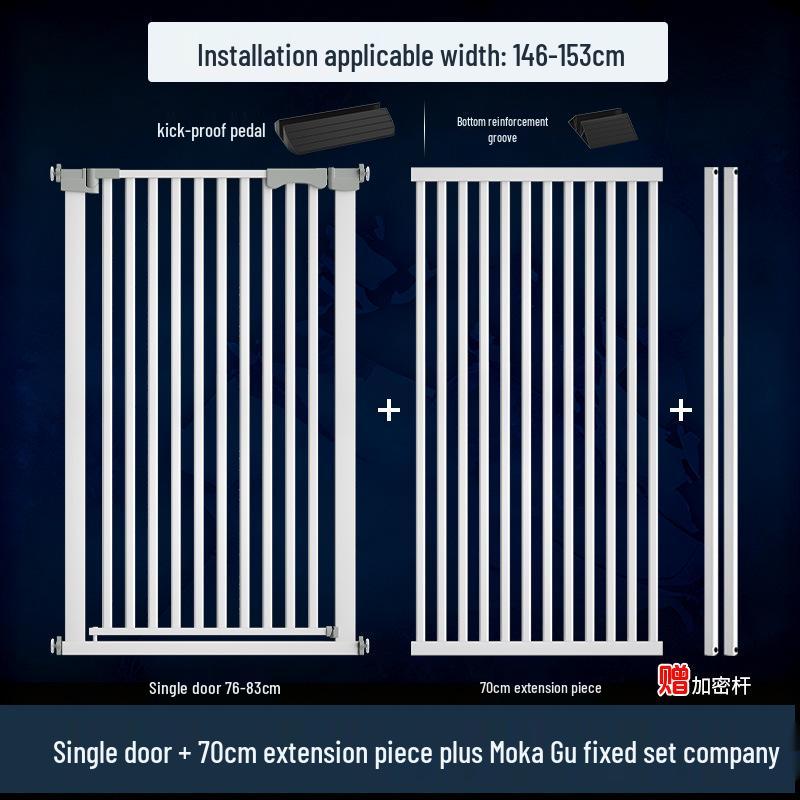 Cat Door Barrier: Auto-Close Pet Gate for Indoor, Balcony, or Stairway - No Drilling Needed