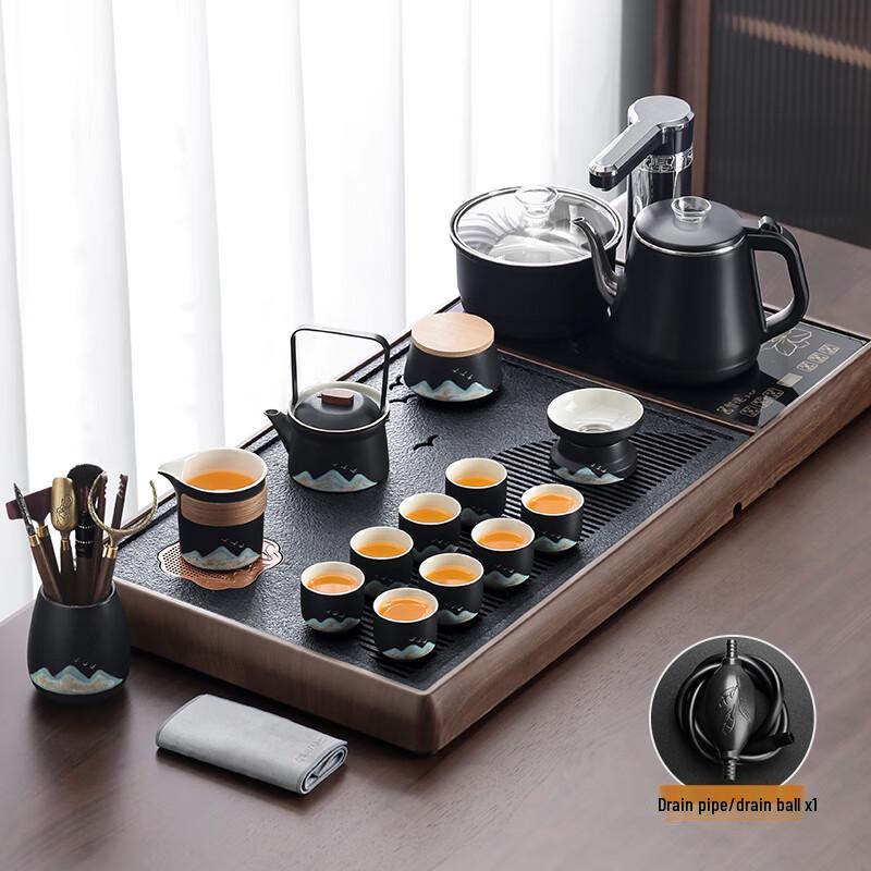 Automatic Ceramic Gongfu Tea Set with Integrated Kettle