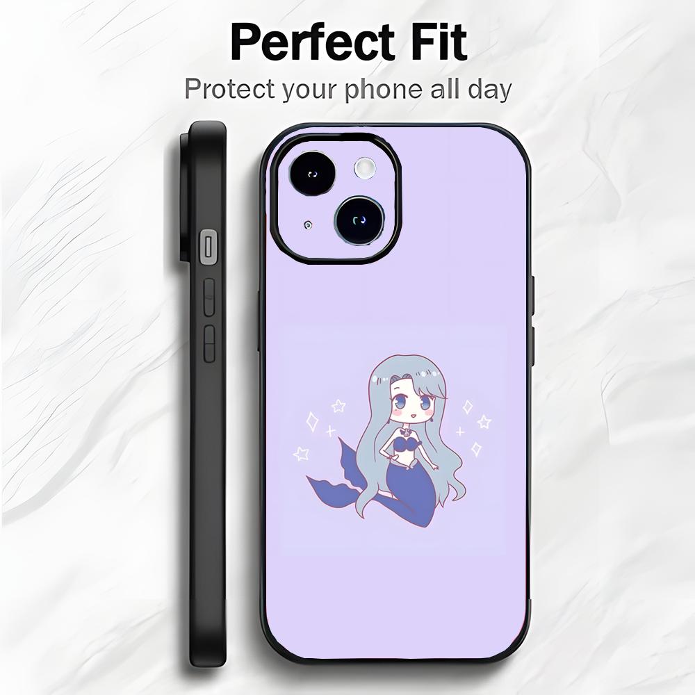 Magische japanische Anime M-Mermaid Melody Handyhülle Handyhülle Weiche Verpackung Leicht für iPhone17 16 15 14 13ProMax