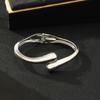 European and American Glossy Bracelet Ring Set, Simple Temperament Bracelet, Light Luxury Niche Cold Wind Jewelry