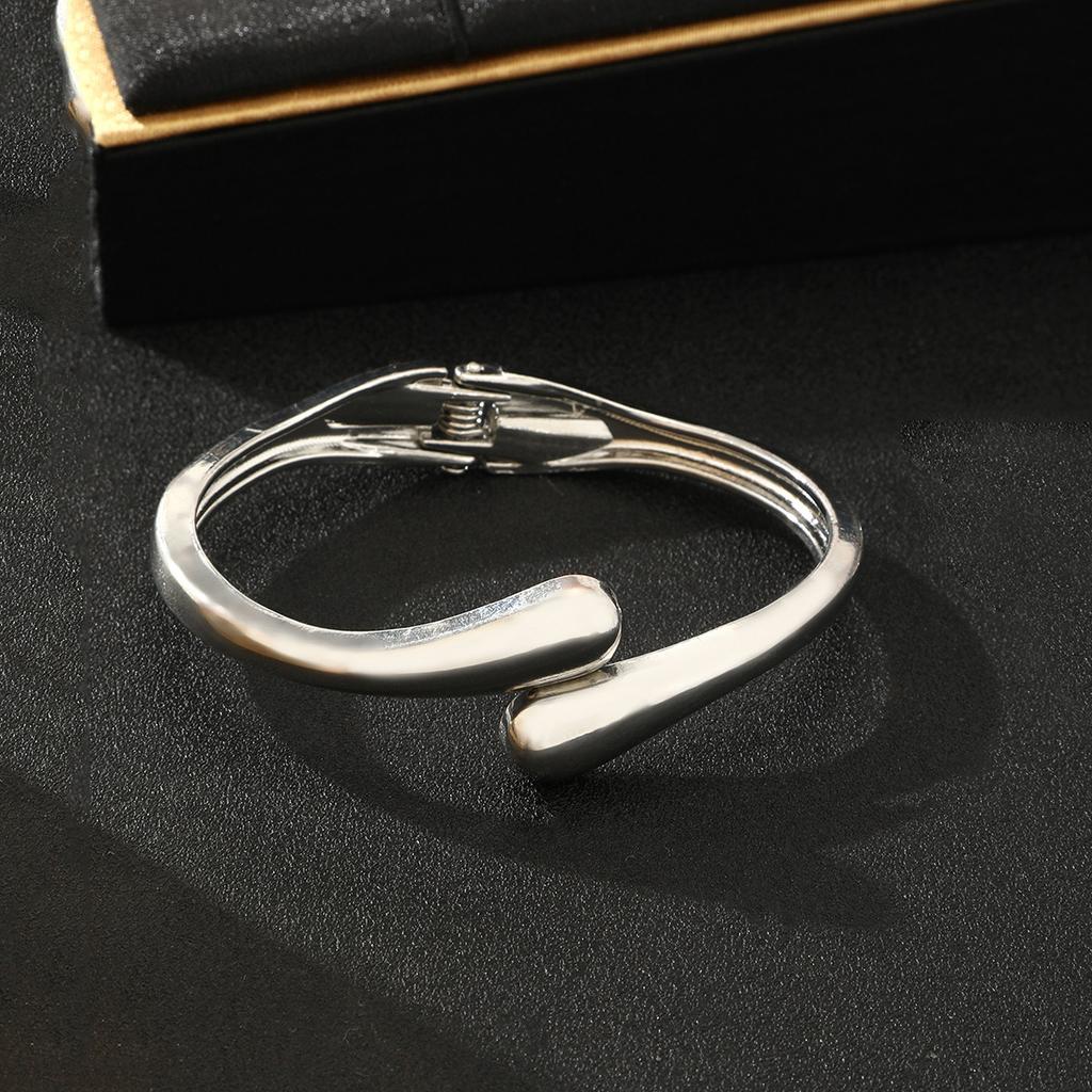 European and American Glossy Bracelet Ring Set, Simple Temperament Bracelet, Light Luxury Niche Cold Wind Jewelry