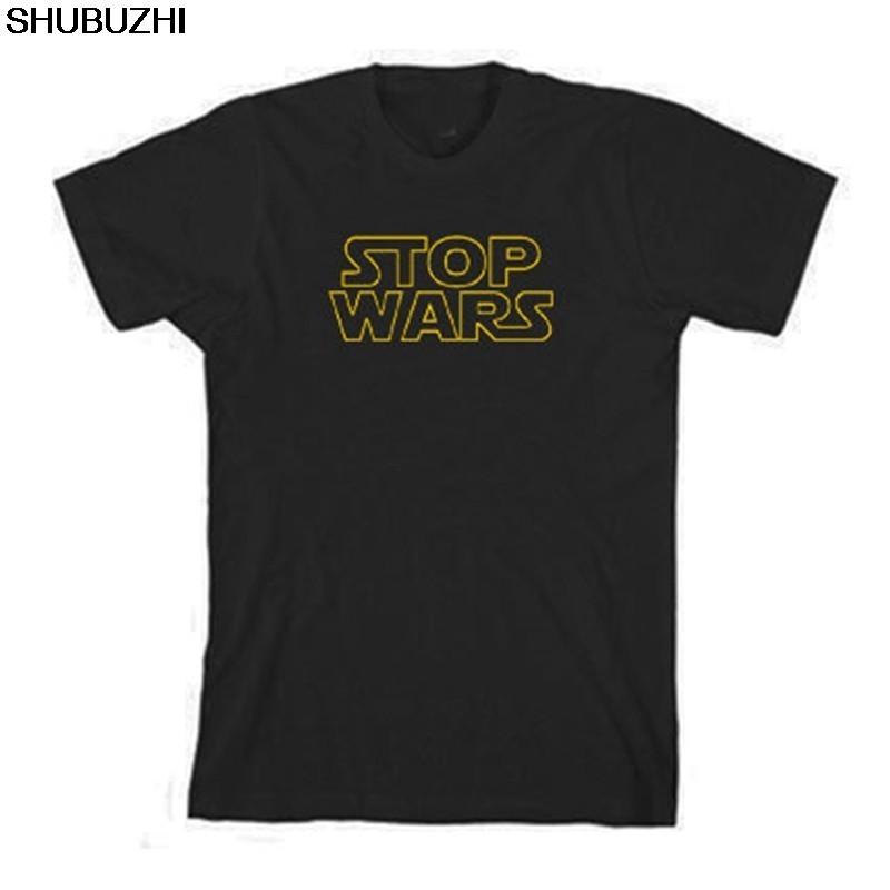 Summer Fashion Tshirt Stop Wars Tshirt Democrat Republican Unisexs Political Tshirt Pacifist Slogan Short Sleeve Tshirt Sbz370
