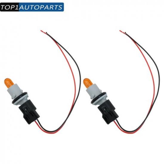 2Pcs Fender Turn Signal Socket &Bulb & Connector For Honda &Acura 33304-S5A-003