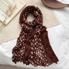 Cotton Wrinkle Linen Women Scarf Twisted Scarf Female Headscarf Korean Versatile Trend Pleated Shawl Scarf