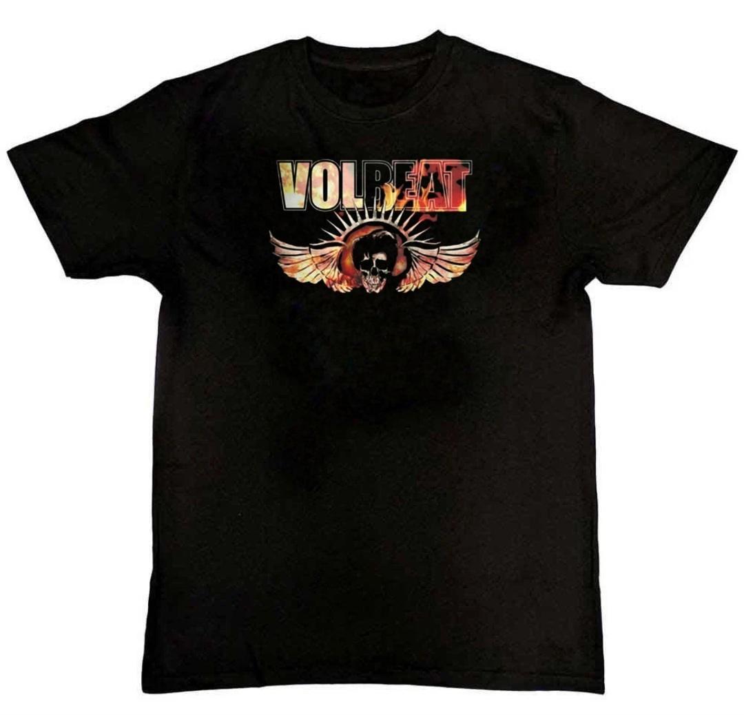 Amplified Volbeat Skull Wings Graphic Mens T-Shirt S